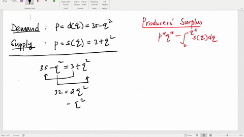 given-the-demand-curve-p35-q2-and-the-supply-curve-p3q2-find-the-producer-surplus-when-the-market-is-50767