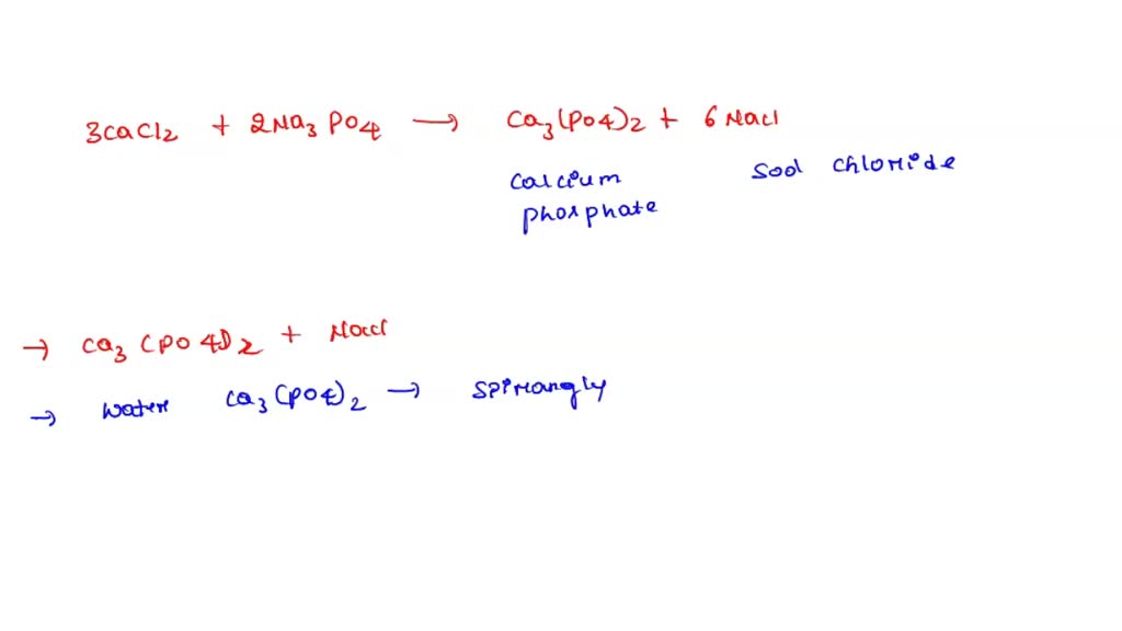 SOLVED: When an aqueous solution of CaCl2 is mixed with an aqueous ...