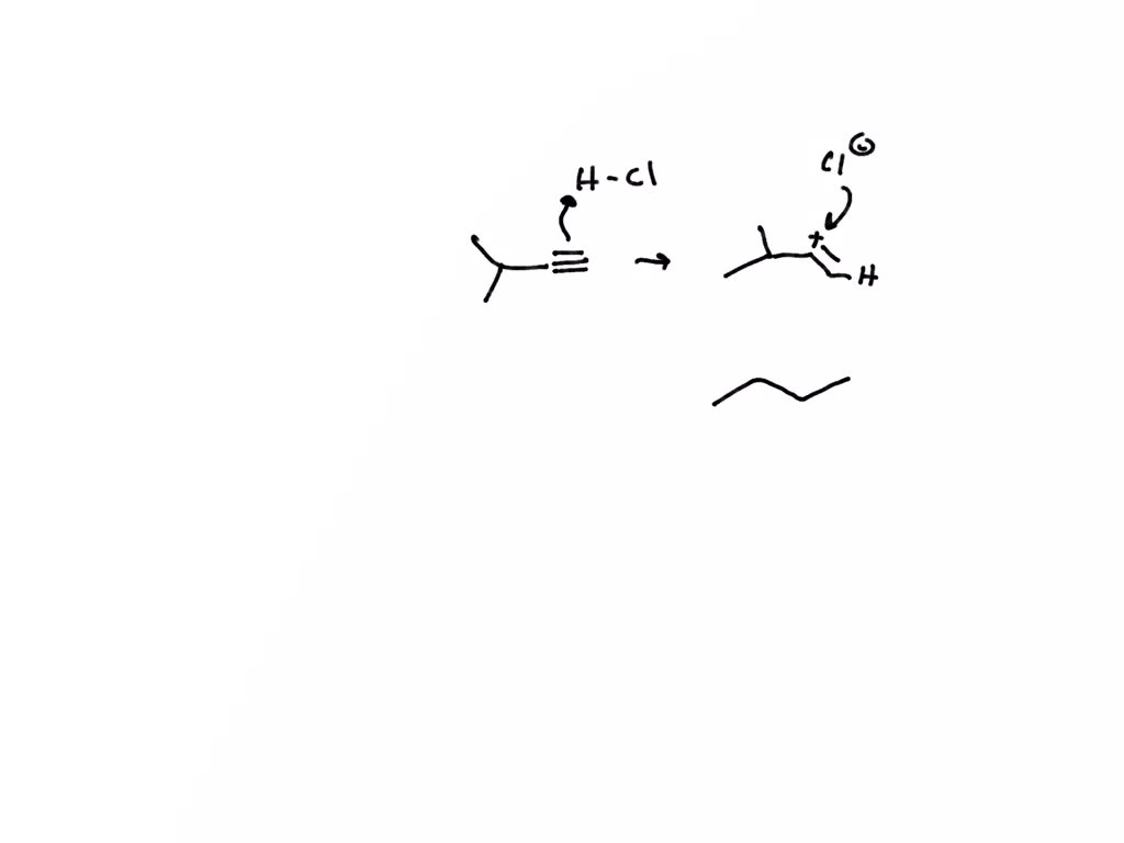 SOLVED: Draw and name the product for the reaction between an alkyne ...