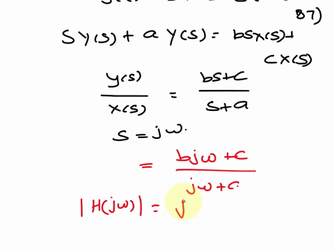 241-a-system-is-modeled-as-dy-dx-a-yt-b-tcxt-dt-dt-where-the-constants-a-b-and-c-are-all-unknown-the-response-to-input-xt-9-15cos12t-is-output-yt-5-13-cos12t-02487-07737