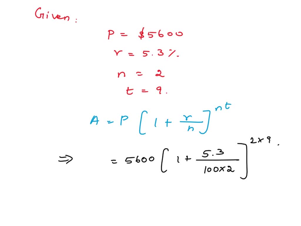 SOLVED: Arianna invests 5600 in a new savings account which earns 5.3%