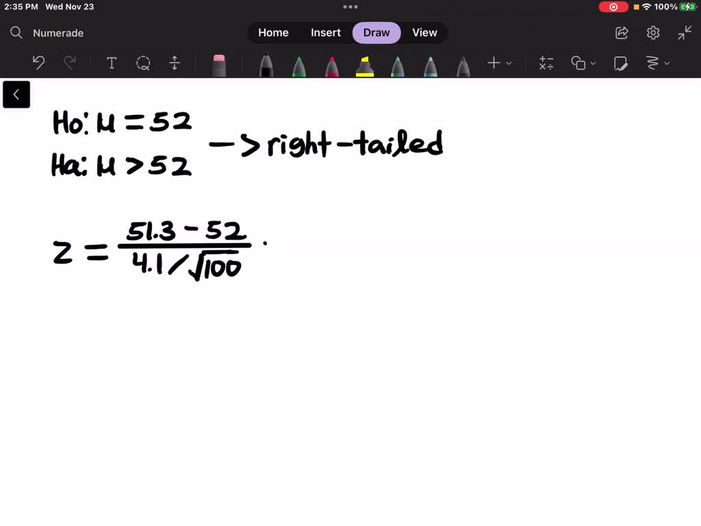SOLVED In A Test Of The Hypothesis H0 52 Versus Ha 52 A Sample solved-in-a-test-of-the-hypothesis-h0-52-versus-ha-52-a-sample