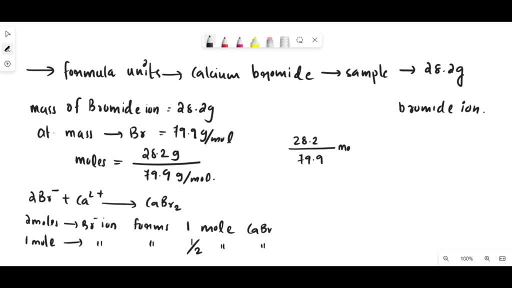 SOLVED A sample contains 5*10^19g of silver bromide and 3*10^18g of