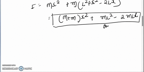 two-small-balls-with-mass-m-and-m-are-connected-by-a-massless-rigid-rod-of-length-l-this-assembly-is-rotated-around-an-axis-perpendicular-to-the-rod-and-at-a-distance-x-from-the-mass-m-note-44449