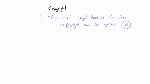 1-what-is-fair-use-a-an-exception-to-copyright-b-an-exception-to-fraud-c-an-exception-to-invasion-of-privacy-d-an-exception-to-trespass-ean-exception-to-trade-secrets-2-true-or-false-accordi-79982