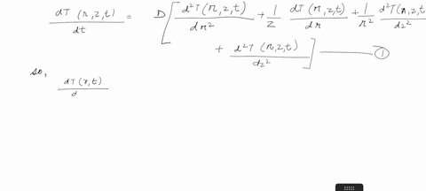 q-no-1-write-the-heat-conduction-problem-in-cylindrical-coordinate-r-and-solve-by-the-laplace-transform-and-separation-of-variable-method-if-temperature-at-the-boundary-of-cylinder-is-and-at-44047