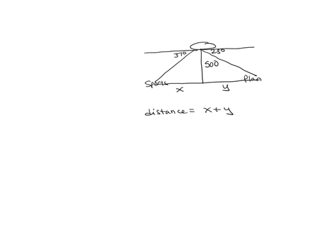 a-blimpsuspended-in-the-air-at-a-height-of-500-feetlies-directly-over-a-line-from-a-sports-stadium-to-a-planetarium-if-the-angle-of-depression-from-the-blimp-to-the-stadium-is-37-and-from-th-59971