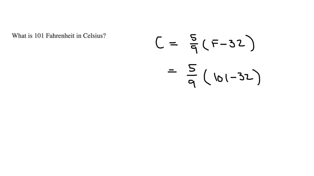 101 5 shop fahrenheit in celsius