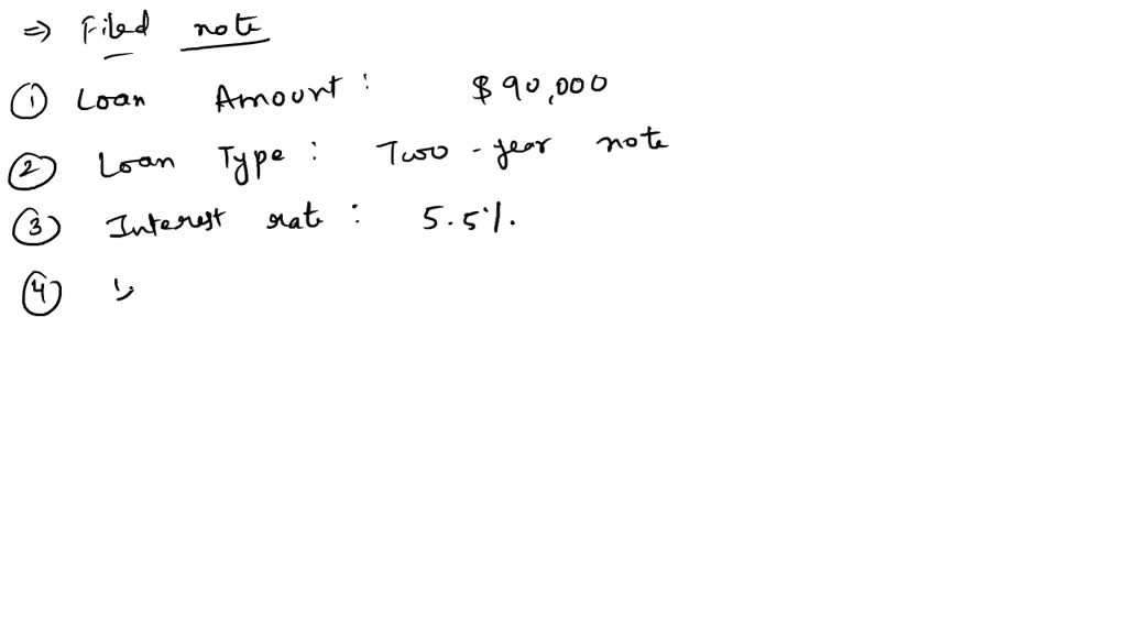 Borrowed 90 000 from first american bank and trust by issuing a two