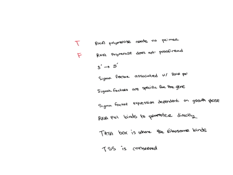 truefalse-rna-polymerase-can-start-making-a-new-rna-molecule-without-a-primer-rna-polymerase-does-not-proofread-its-work-rna-polymerase-adds-bases-in-a-3-to-5-direction-sigma-factor-is-assoc-80482