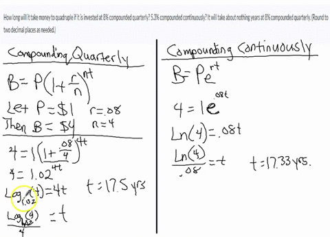 how-long-will-it-take-money-to-quadruple-if-it-is-invested-at-8-compounded-quarterly-53-compounded-continuously-it-will-take-about-nothing-years-at-8-compounded-quarterly-round-to-two-decima-02911