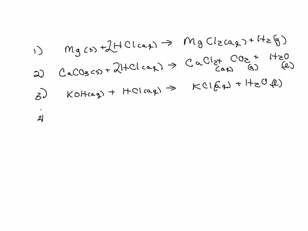 SOLVED (ATTACH DATA TABLES) Write the complete balanced equation for