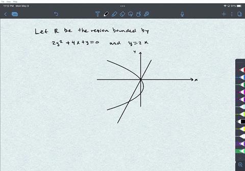 find-the-area-bounded-by-the-curves-2y24xy-0-and-y-2x-38587