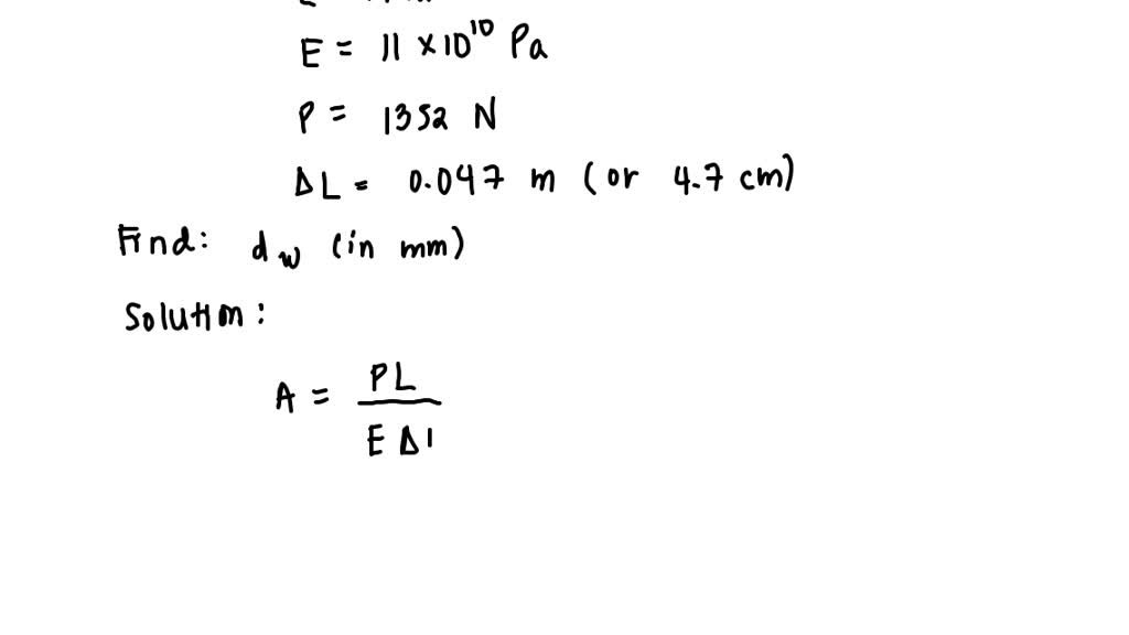 SOLVED: Copper has a Young's modulus of 11 × 1010 Pa. A copper wire ...