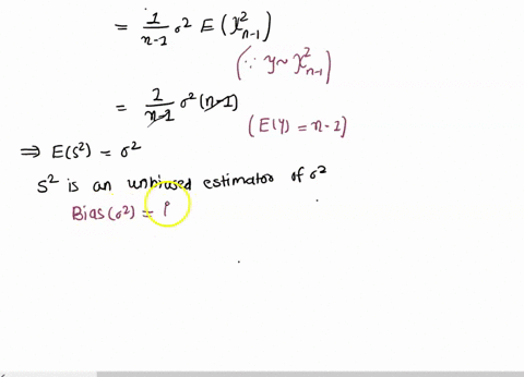 let-x1-x2-xn-be-a-random-sample-from-the-normal-distribution-np-02-a-commonly-used-unbiased-estimator-for-2-is-the-sample-variance-defined-by-52-ex-x-i1-find-the-mse-mean-squared-error-of-s2-63425