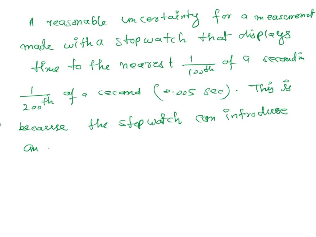SOLVED A stopwatch displays time to the nearest 1/100th of a second