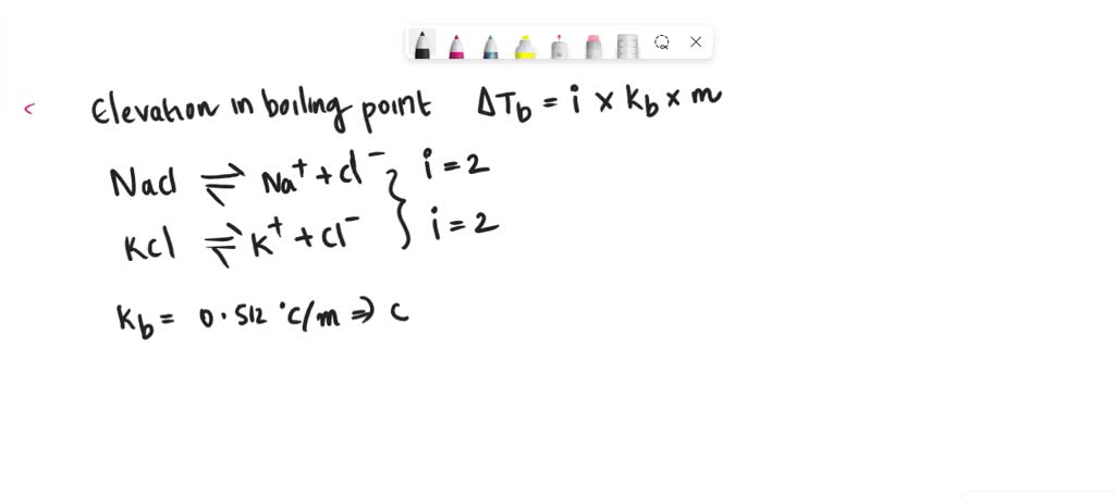 Out of two 0.1 molal solutions of glucose and of potassium chloride ...