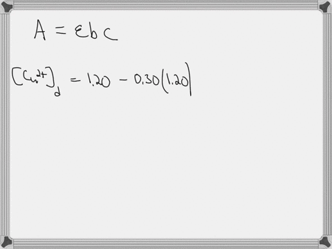 if-the-absorbance-of-a-solution-of-copperii-ion-decreases-by-3000-upon-dilution-what-volume-of-water-was-added-to-200-ml-of-a-120-m-solution-of-cu2aq-23246