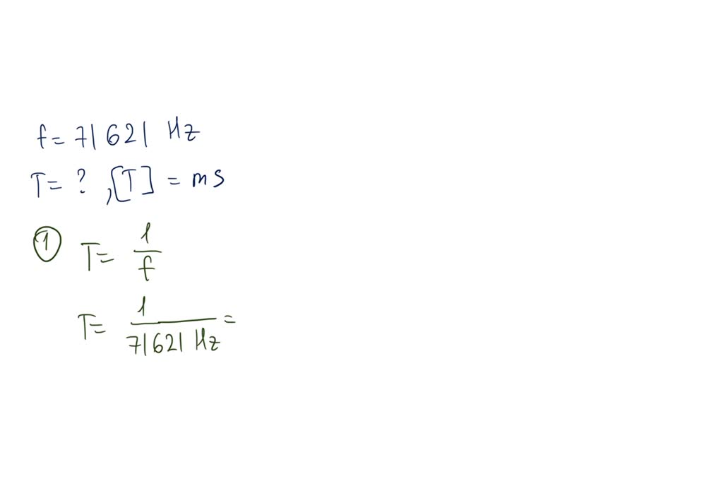 SOLVED A quartz crystal vibrates with a frequency of 71,621 Hz. What