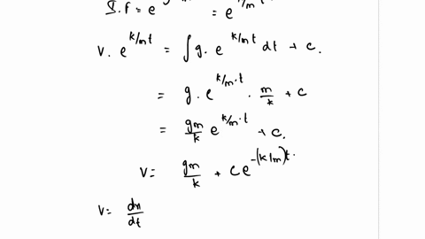 a-body-falls-from-rest-if-the-resistance-of-the-air-is-proportional-to-the-speed-and-if-the-limiting-speed-is-160-ftper-second-find-the-speed-at-the-end-of-5-second-answer-101-ftls-whole-num-29402