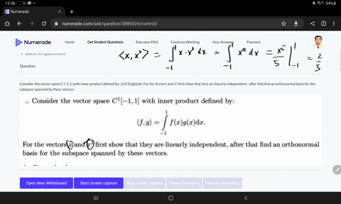 consider-the-vector-space-c-11-with-inner-product-defined-by-j9-fsgsdz-for-thc-vcctors-and-2-first-show-that-thcy-arc-lincarly-independent-after-that-find-an-orthonormal-basis-for-the-subspa-37499