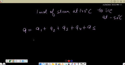 how-much-heat-in-kj-is-evolved-in-converting-100-mol-of-steam-at-145-c-to-ice-at-50-c-the-heat-capac-18944