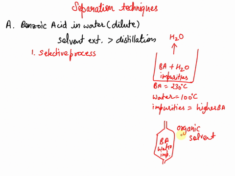 a-explain-why-it-is-preferable-to-separate-a-dilute-mixture-of-benzoic-acid-in-water-by-solvent-extraction-rather-than-by-distillation-b-why-is-liquidliquid-extraction-preferred-over-distill-64176