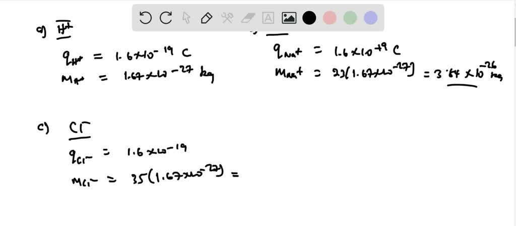 SOLVED: (a) Find to three significant digits the charge and the mass of ...