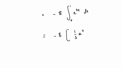 calculate-the-definite-integral-int_01-8-e3-x-mathrmdx-int_01-8-e3-x-d-x-qquad-type-an-exact-answer