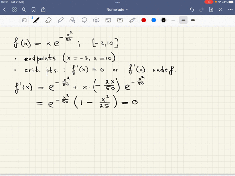 find-the-absolute-maximum-and-absolute-minimum-values-of-f-on-the-given-interval_-fx-xe-x250-3-10-absolute-minimum-value-absolute-maximum-value-38347