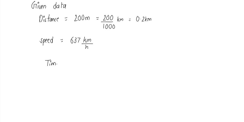 SOLVED: a jet airplane reaches 637. km/h on a certain flight. How long ...