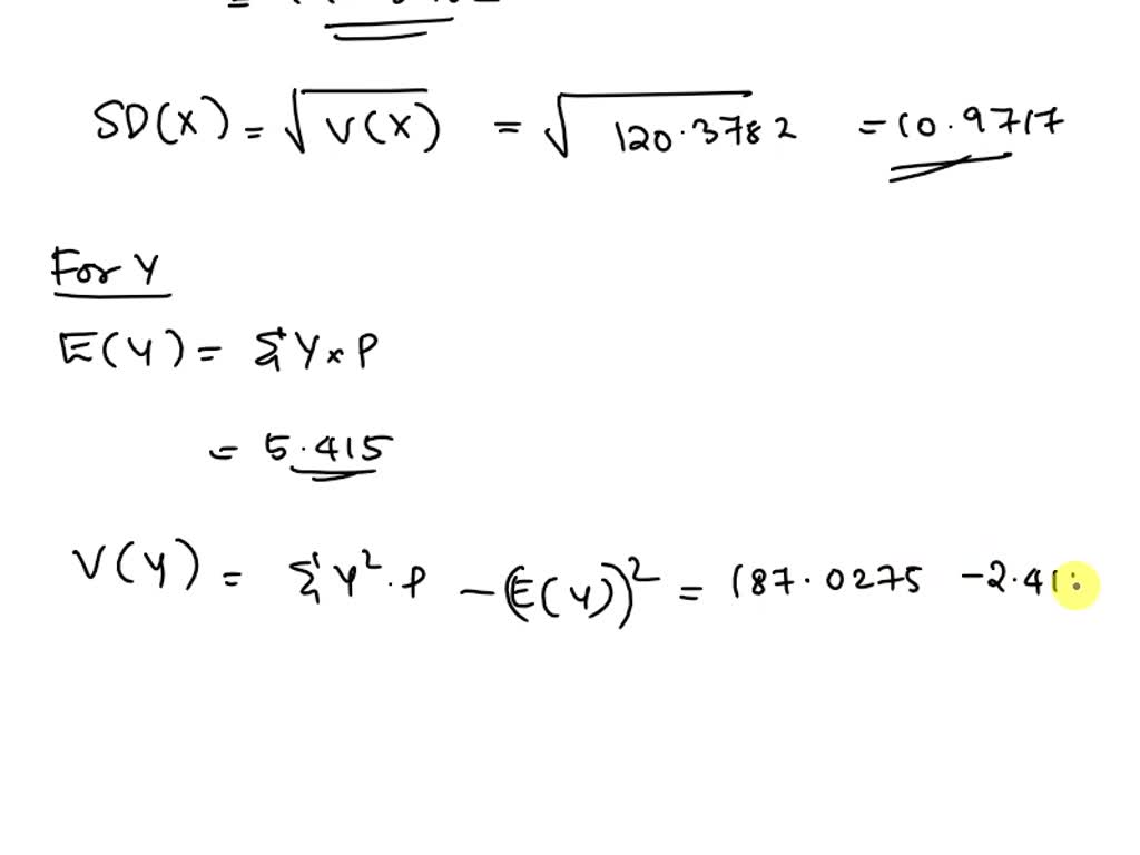 SOLVED: For AP2- find the mean, variance, and standard deviation for ...