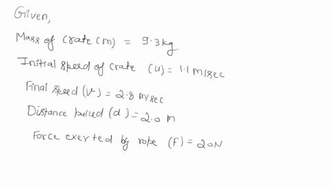 question-3-a-person-pulls-on-a-93kg-crate-as-it-slides-across-level-floor-using-a-rope-attached-to-the-center-of-the-crate-the-floor-has-a-non-zero-coefficient-of-kinetic-friction-the-crate-98026