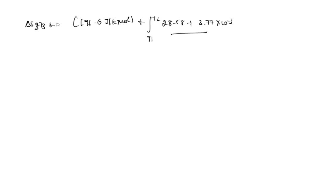 SOLVED The molar heat capacity of N2(g) in the range 200K to 400K is