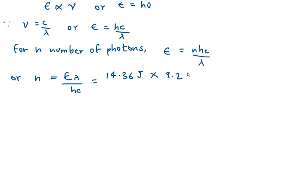 SOLVED The number of photons converted to heat. How many photons are