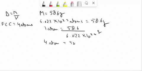 nickel-has-a-face-centered-cubic-unit-cell-the-density-of-nickel-is-684-gcm3-calculate-a-value-for-the-atomic-radius-of-nickel-55766