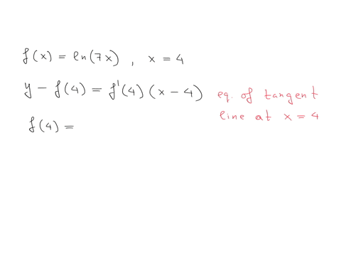 find-the-equation-of-the-tangent-line-t0-the-function-fx-intx-at-x-4-use-symbolic-notation-and-fractions-where-needed-let-y-fx-and-express-the-equation-of-the-tangent-line-in-terms-ofy-and-e-79376