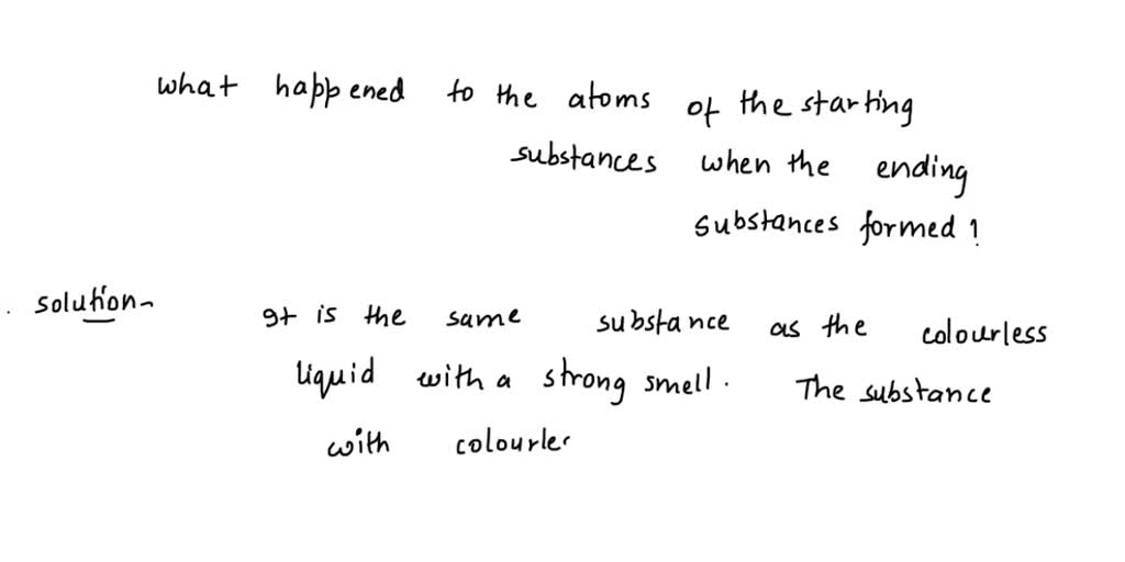 A chemist mixed two substances together a blue powder with no smell and a colorless liquid with