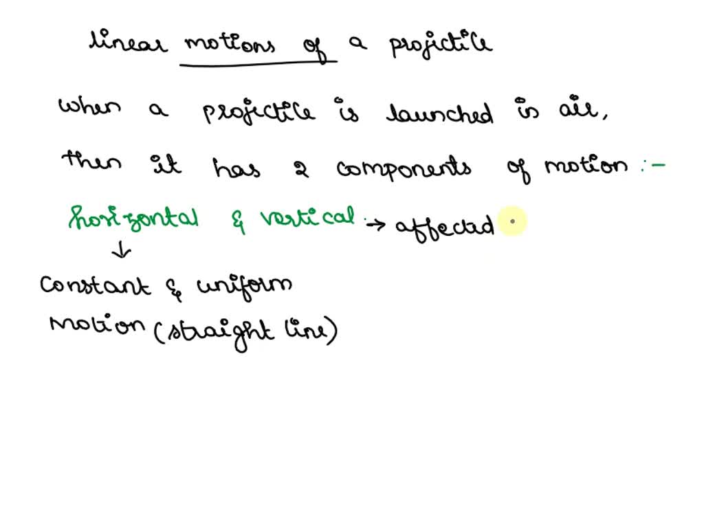 SOLVED Which of the following compose the two linear motions of a