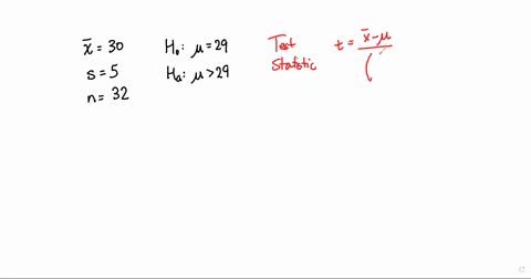 a-sample-mean-sample-size-and-sample-standard-deviation-are-provided-below-use-the-one-mean-t-test-to-perform-the-required-hypothesis-test-at-the-1-significance-level-x30-s5-n32-h0-u29-ha-u29-what-is-