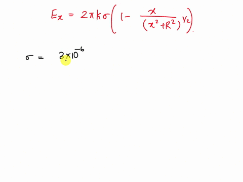 a-thin-circular-disk-of-radius-r-30-cm-is-oriented-in-the-yz-plane-with-its-center-as-the-origin-the-disk-has-a-surface-charge-density-distributed-uniformly-over-its-surface-if-the-magnitude-38846