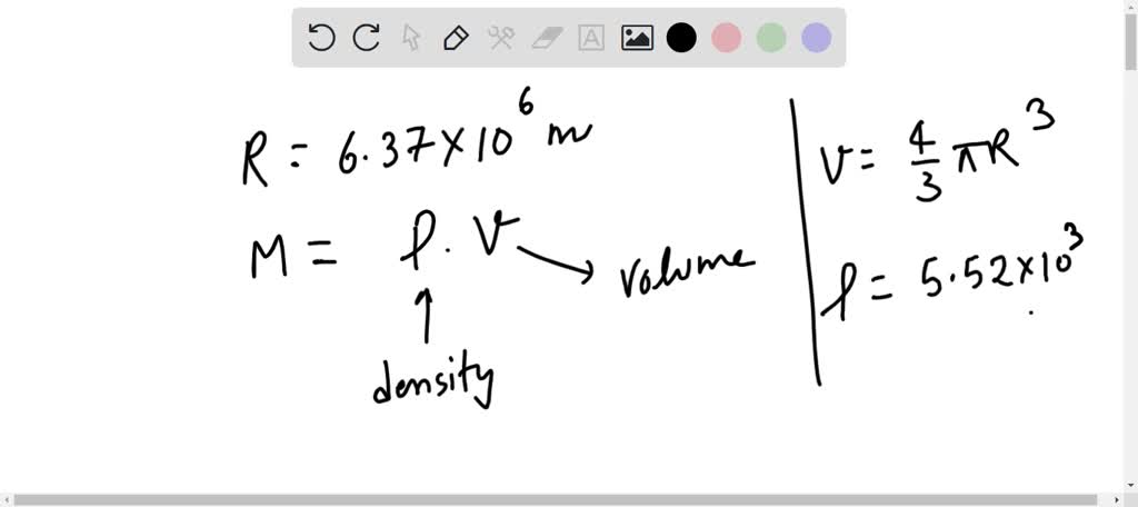 solved-calculate-the-mass-of-the-earth-given-that-radius-of-earth-is