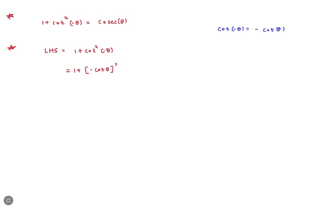 Solved How Can You Express Csc 2θ 2 Cot 2θ In Terms Of Sinθ And Cosθ F·1 2 Cos 2θsin 5800