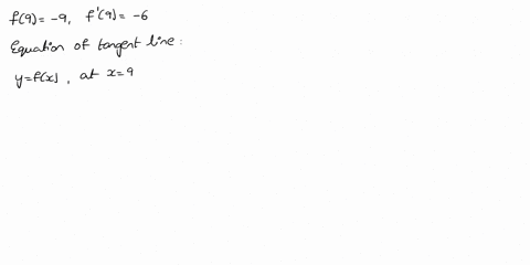 2-points-let-f9-9-and-f-9-6-then-the-equation-of-the-tangent-line-to-the-graph-of-y-fx-at-x-9-is-y-98951