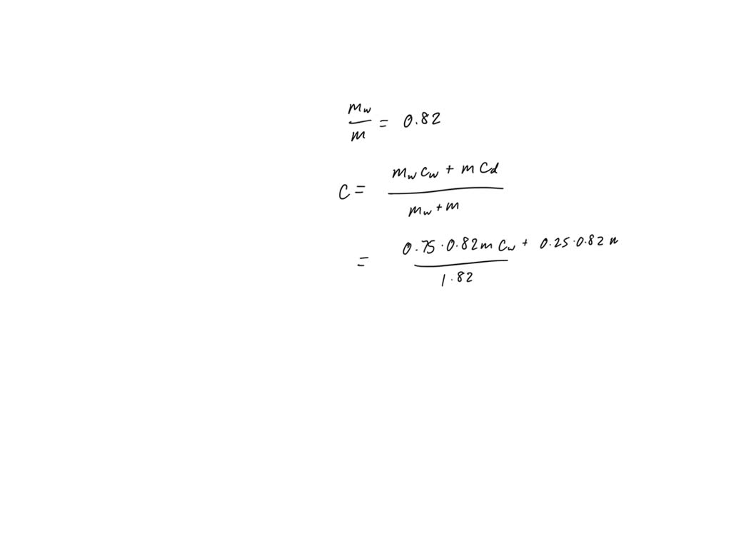SOLVED A food product with 82 moisture content is being frozen