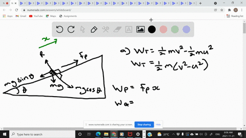 starting-from-rest-a-block-of-mass-m-is-pushed-up-a-frictionless-slope-of-angle-0-by-horizontal-force-of-magnitude-r-a-draw-a-free-body-diagram-for-mass-m_-b-write-down-the-work-kinetic-ener-31922