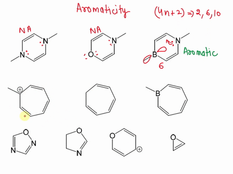 5-circle-the-compounds-below-that-are-aromatic-aromatic-compounds-obey-huckels-rule-they-have-4n2-t-electrons-where-n-any-integer-including-zero-in-a-closed-contiguous-t-system-see-pg-760-76-82855