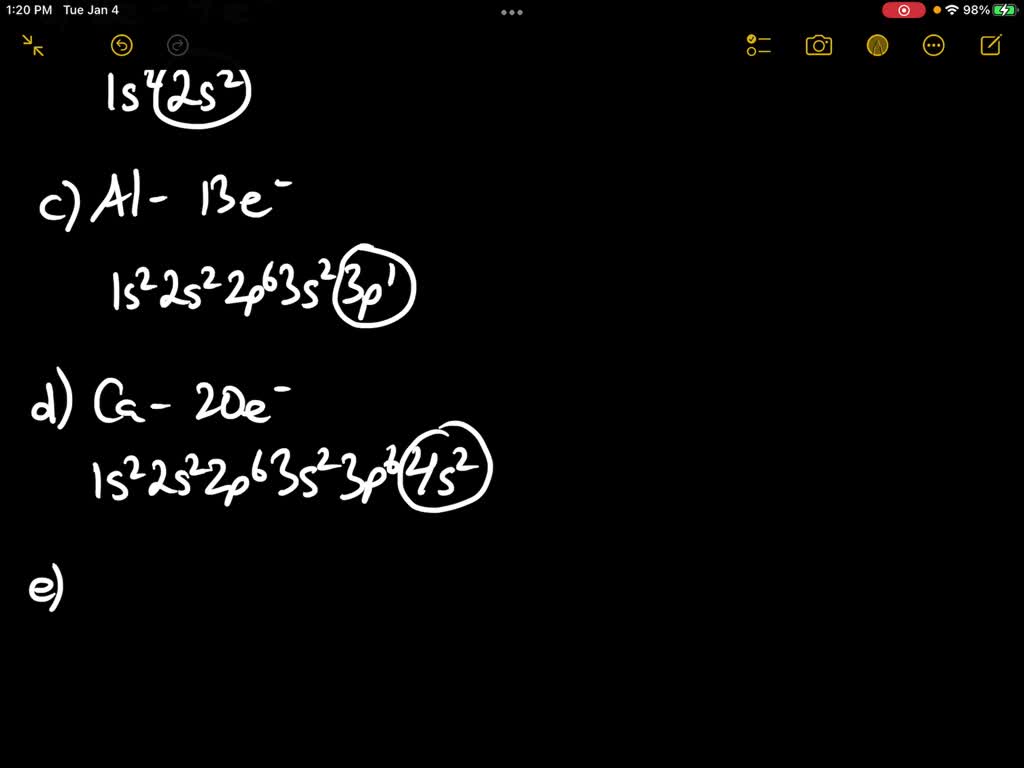 SOLVED Determine The Highest Occupied Energy Level In The Following 