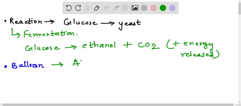 SOLVED: (a) Write the reaction that occurs when glucose breaksdown