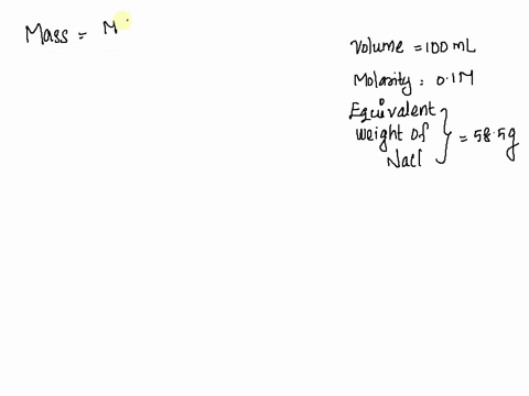 what-mass-of-nacl-is-needed-to-make-100ml-01-m-nacl-54496